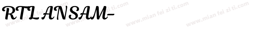 RTL ANSAM字体转换